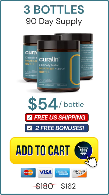 Curalin 3-bottle basic pack for 90-day supply